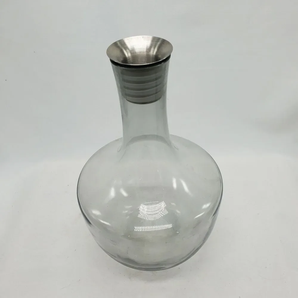 MCM Vintage Discontinued Ikea HÄMTA by Gunnel Sahlin Smoke Glass Decanter Carafe